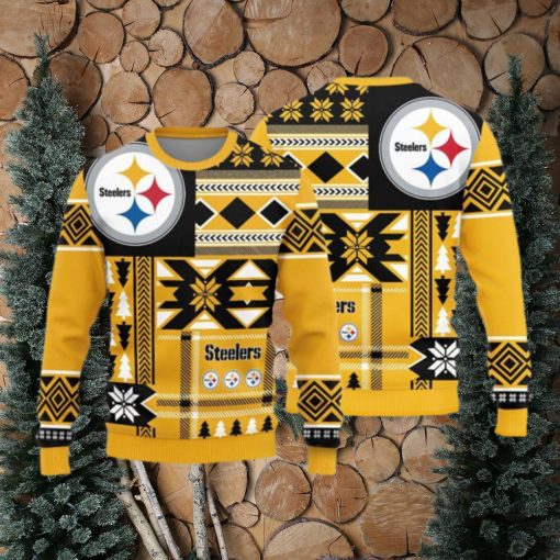 Pittsburgh Steelers Teams Snowflakes Pattern Knitted Sweater For Christmas