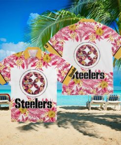 Pittsburgh Steelers Tropical Floral Hawaiian Shirt