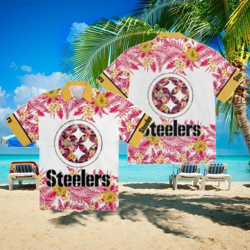 Pittsburgh Steelers Tropical Floral Hawaiian Shirt