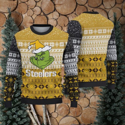 Pittsburgh Steelers Ugly Christmas Grch Xmas Sweater Gathering Gift Mens Women