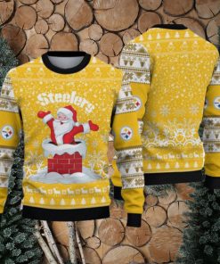Pittsburgh Steelers Ugly Christmas Santa Claus Xmas Sweater Merry making Gift Mens Women