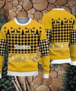 Pittsburgh Steelers Ugly Christmas Xmas Sweater Fun Gift Mens Women