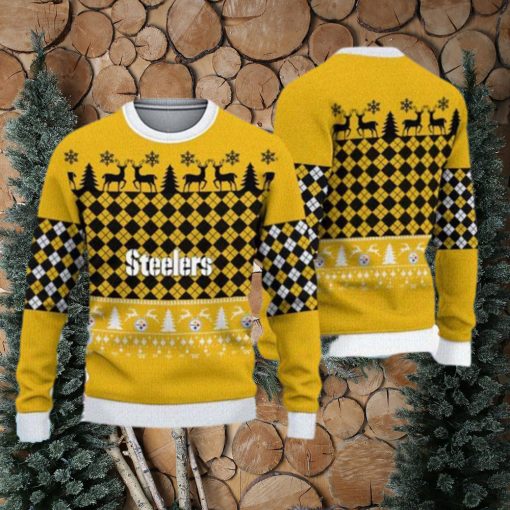 Pittsburgh Steelers Ugly Christmas Xmas Sweater Fun Gift Mens Women