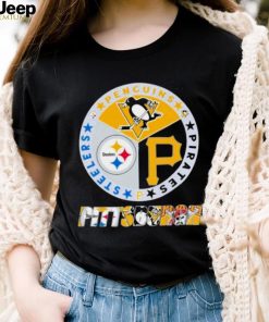 Pittsburgh sports teams logo Steelers Penguins and Pirates Shirt