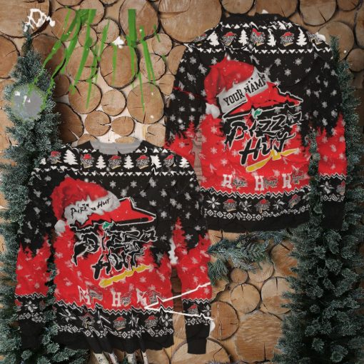 Pizza Hut Ugly Sweater Uniform Sweater Party Gift Custom Name