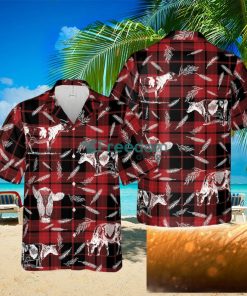 Plaid Pattern Holstein All Over Printed 3D Hawaiian Shirt