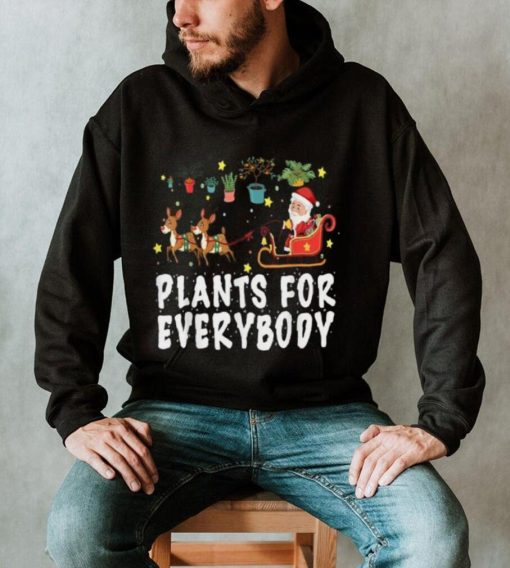 Plants For Everybody Christmas Plant Funny Xmas Santa Pajama Shirt