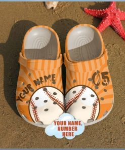 Play Ball Baseball Personalized Themed Classic Comfort Clog Footwear Design