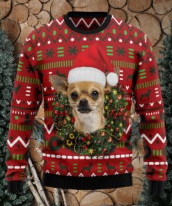 Playful Chihuahua Merry Ugly Christmas Sweater Thankgiving Gift Men Women