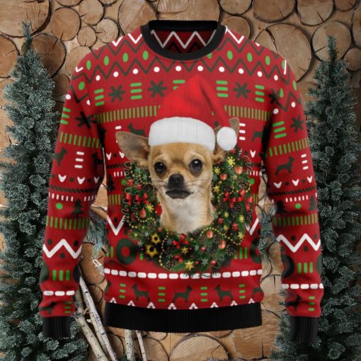 Playful Chihuahua Merry Ugly Christmas Sweater Thankgiving Gift Men Women