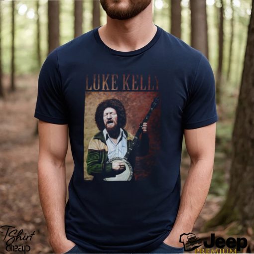 Playing Guitar Luke Kelly shirt