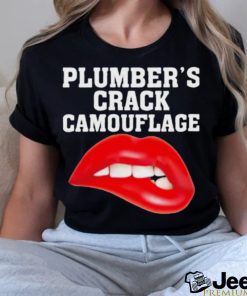 Plumber’s Crack Camouflage Lips Shirt