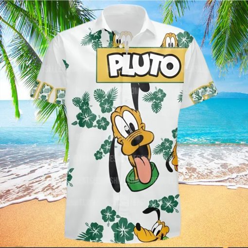 Pluto Dog Hibiscus Disney Cruise 2023 Disney Hawaiian Shirt