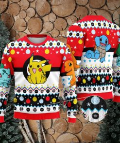 Pokemon And Pikachu Ugly Christmas Sweater Xmas Gifts