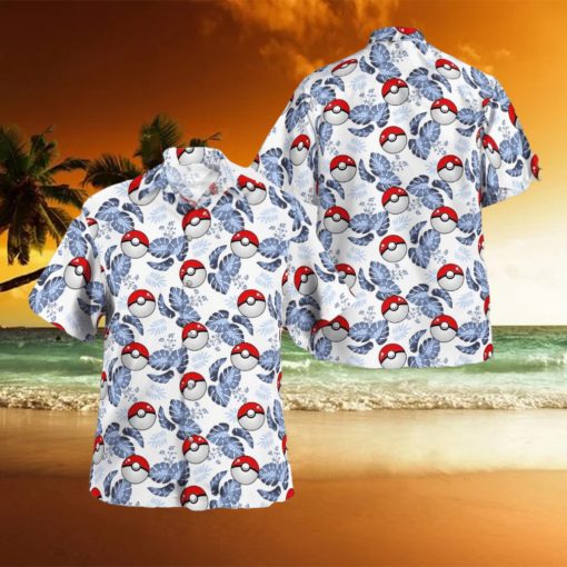 Pokemon Ball Tropical Beach Set Hawaiian Shirt And Short Gift For Fans