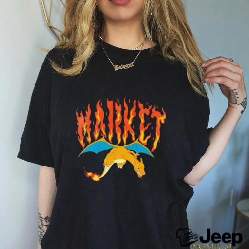 Pokemon Charizard Market logo shirt