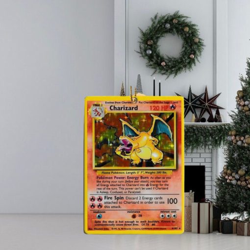 Pokemon Charizard Rare Card Christmas 2023 Holiday Gift Ornament