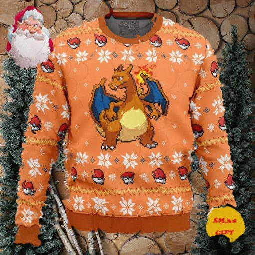 Pokemon Christmas Blaze Charizard Christmas AOP Sweater