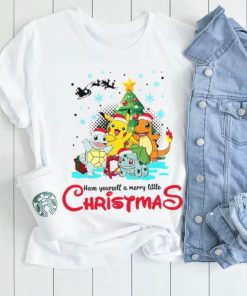 Pokemon Christmas Tree Characters T shirt, Pokemon Christmas Shirt