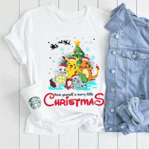 Pokemon Christmas Tree Characters T shirt, Pokemon Christmas Shirt