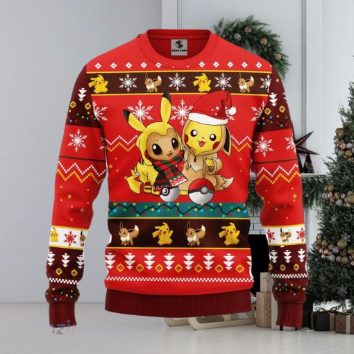 Pokemon Cute Noel Mc Ugly Christmas Sweater Red 1 Amazing Gift Men And Women Christmas Gift