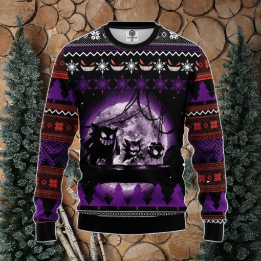 Pokemon Ghost Amazing Gift Ugly Christmas 3D Sweater Christmas Gift For Men And Women