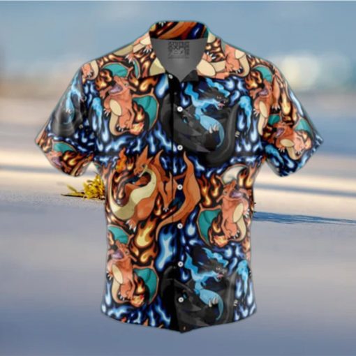 Pokemon Hawaiian Shirt Charizard Mega Evolution Beach Gift For Friend