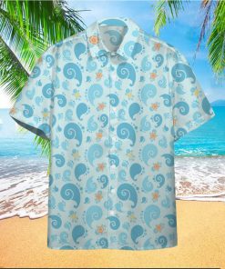 Pokemon Hawaiian Shirt Squirtle Pattern Cute Blue Hawaii Shirt Pokemon Aloha Shirt