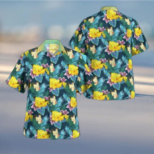 Pokemon Hawaiian Shirt Tropical Palm Leaves Pattern Beach Gift For Friend