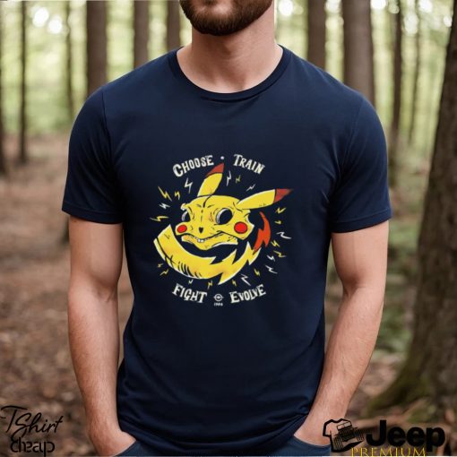 Pokemon Pikachu skull electric choose train fight evolve 1996 shirt