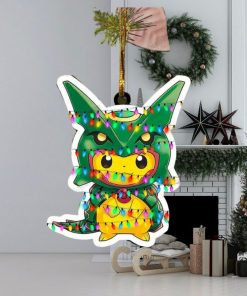 Pokemon Poncho Pikachu Rayquaza Custom Tree Decorations 2023 Ornament