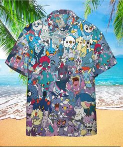 Pokemon Trendy Hawaiian Shirt All The Water Pokemon Hawaii Shirt Pokemon Aloha Shirt