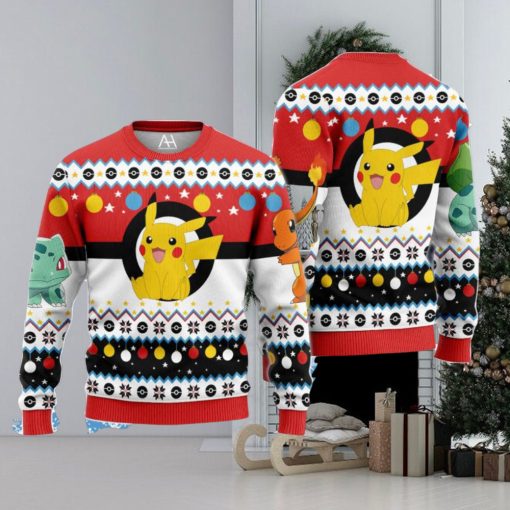 Pokemon Ugly Christmas Sweater For Men Womens 3D All Over Printed