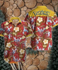 Pokemon V Short Sleeve Funny 3D Hawaiian Shirt
