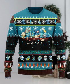 Pokemon Water Ugly Christmas Sweater Anime Men And Women Christmas Gift