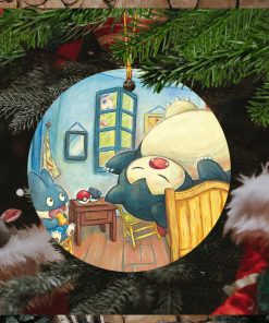 Pokemon x Van Gogh Museum Snorlax Art Inspired By Van Gogh Christmas Tree Decorations Ornament