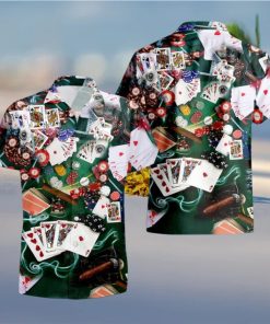 Poker Hawaiian Shirt, Gambling Shirt, Poker Player Shirt, Hawaii Shirt Party Summer, Tropical Shirts, Casino Aloha Hawaii Shirt