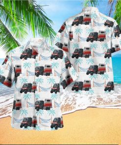 Polaris FDNY First Aid Ambulance Button Up Hawaiian Shirt Beach Gift