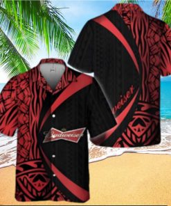 Polynesian Samoan Pattern Budweiser Beer Hawaiian Shirt