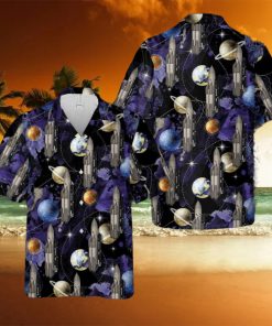 Polyus 1987 Spacecraft Rocket Hawaiian Shirt
