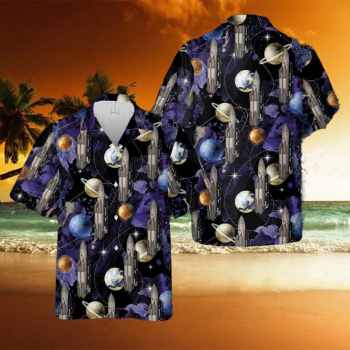 Polyus 1987 Spacecraft Rocket Hawaiian Shirt