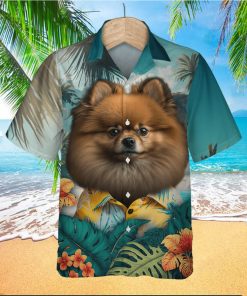 Pomeranian Fluffy Joy Embodied In 3D Hawaiian Tropical Shirt