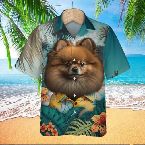 Pomeranian Fluffy Joy Embodied In 3D Hawaiian Tropical Shirt