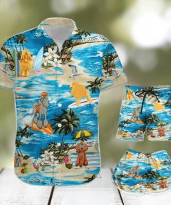 Poodle Hawaii Shirt Shorts All Over Print Hawaiian Set Gift For Dog Lovers