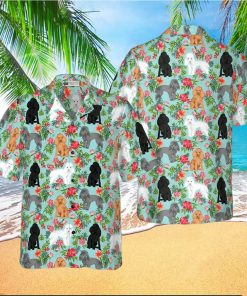 Poodle Shirt For Men Blud Hawaiian Shirt