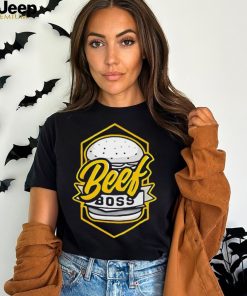 Poofesure Beef Boss Gold Burger T Shirt