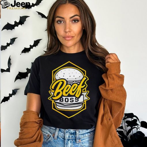 Poofesure Beef Boss Gold Burger T Shirt