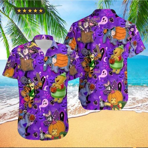 Pooh And Friends Halloween Costume Winnie The Pooh Disney Hawaiian Shirt