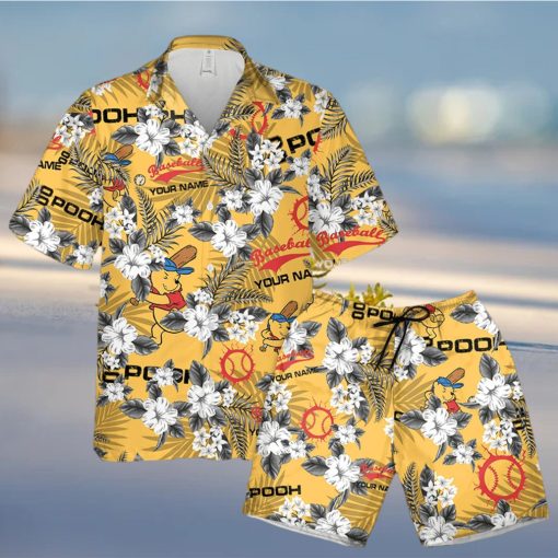 Pooh Baseball Hawaiian Shirt