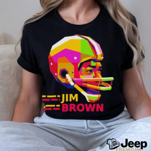 Pop Art Portrait Jim Brown shirt